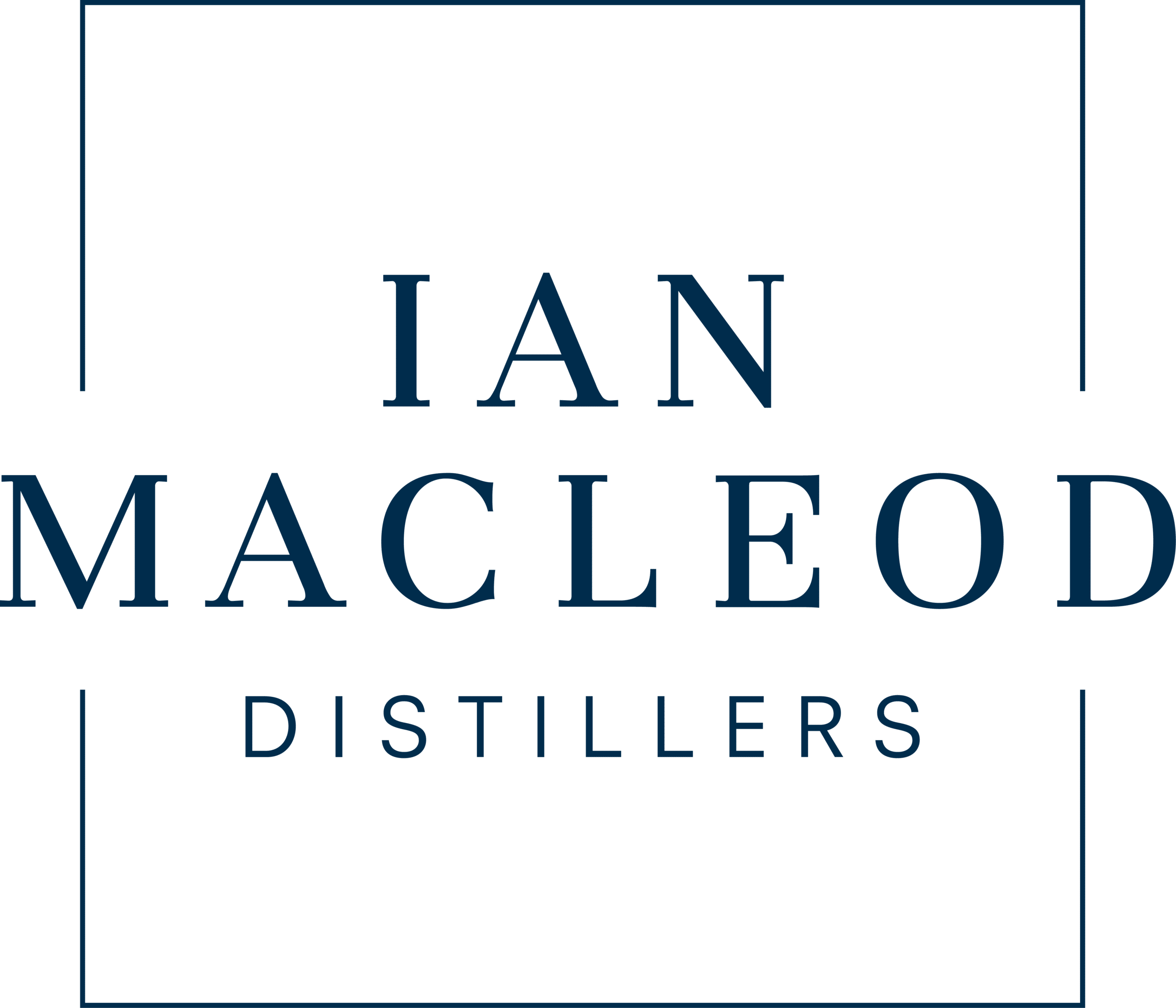 Ian Macleod Distilleries logo-blue Hine cognac Logo
